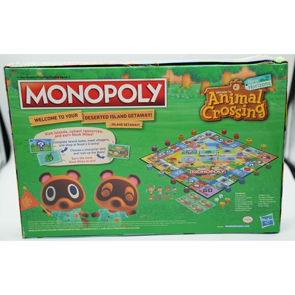 Animal Crossing Monopoly Board Game | New Sealed | Damaged Box - Picture 3 of 3